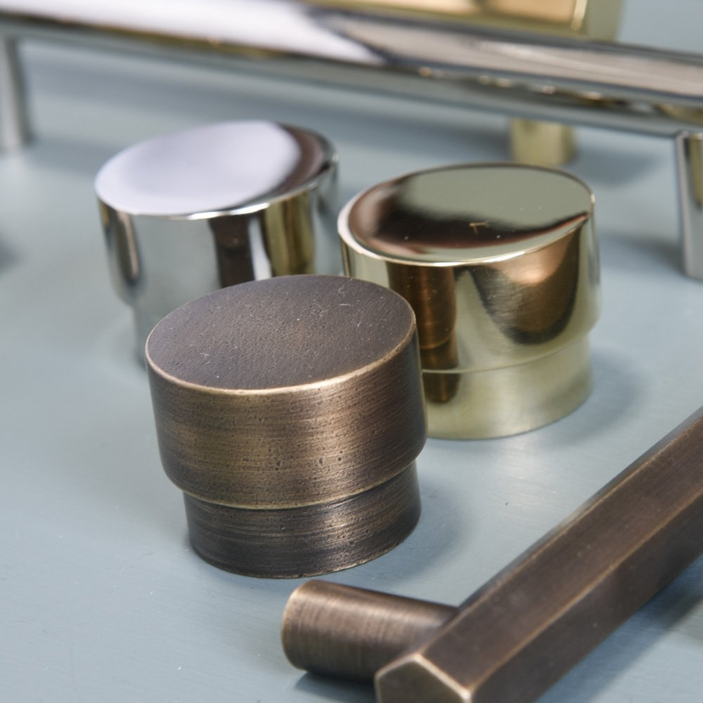 Polished Nickel Drum Cabinet Knob - Premium Hardware for Kitchen & Bathroom - Save $20 - Perfect for Drawers, Cabinets & Furniture Upgrades