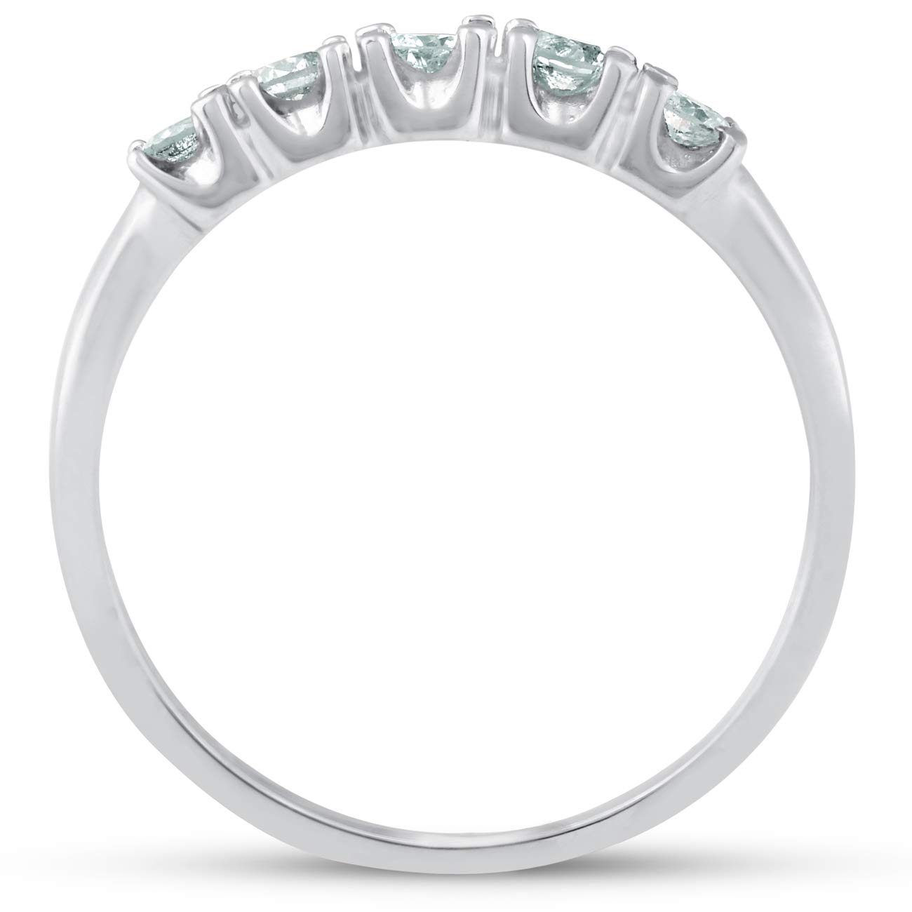 1/4 Carat Diamond Wedding Ring in White Gold - Stackable Band for Bridal Jewelry & Anniversary Gifts - Perfect for Engagement, Proposal & Special Occasions