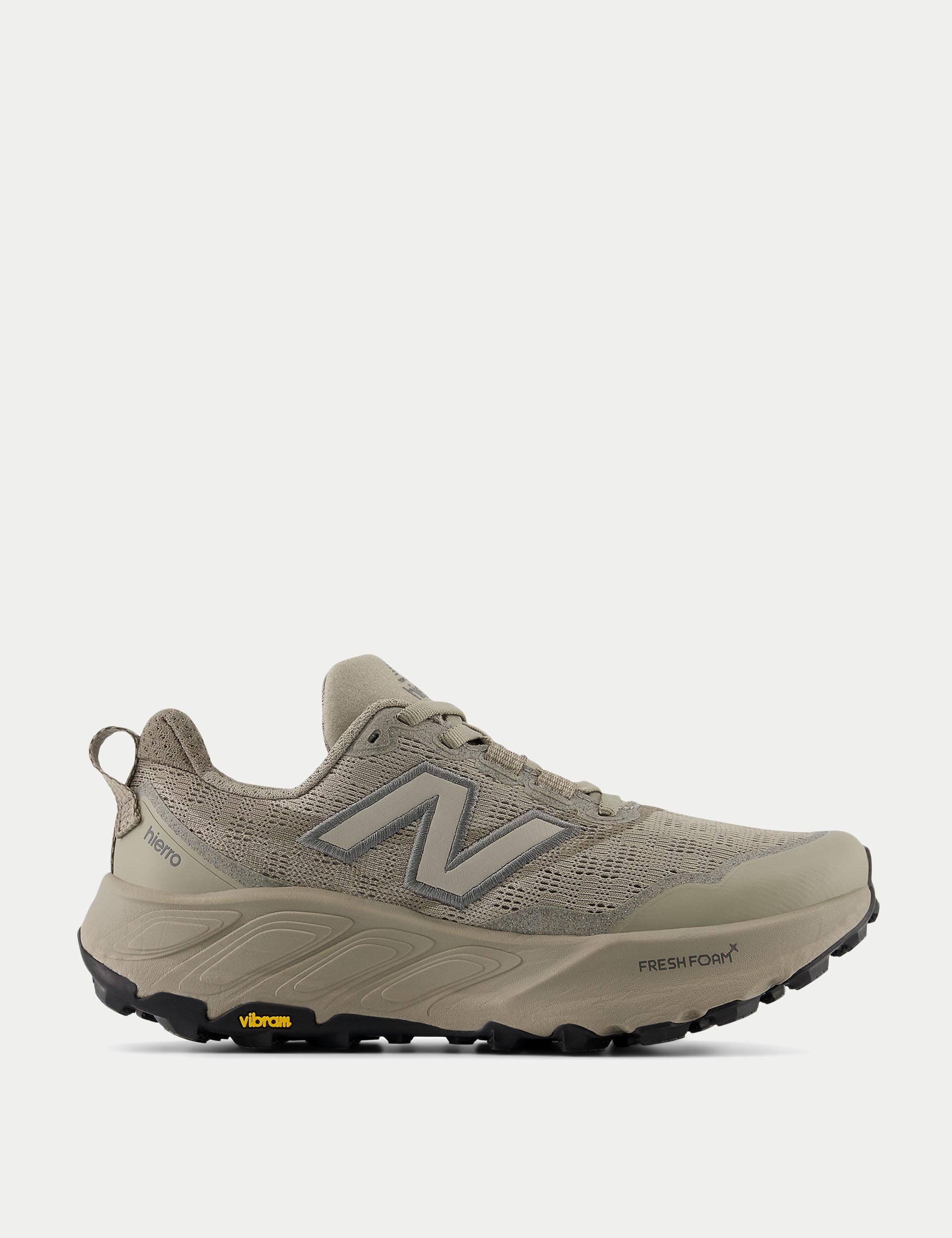 New Balance Fresh Foam X Hierro v9 Trail Running Shoes - Arid Stone/Castlerock - Lightweight Cushioned for Hiking & Outdoor Adventures