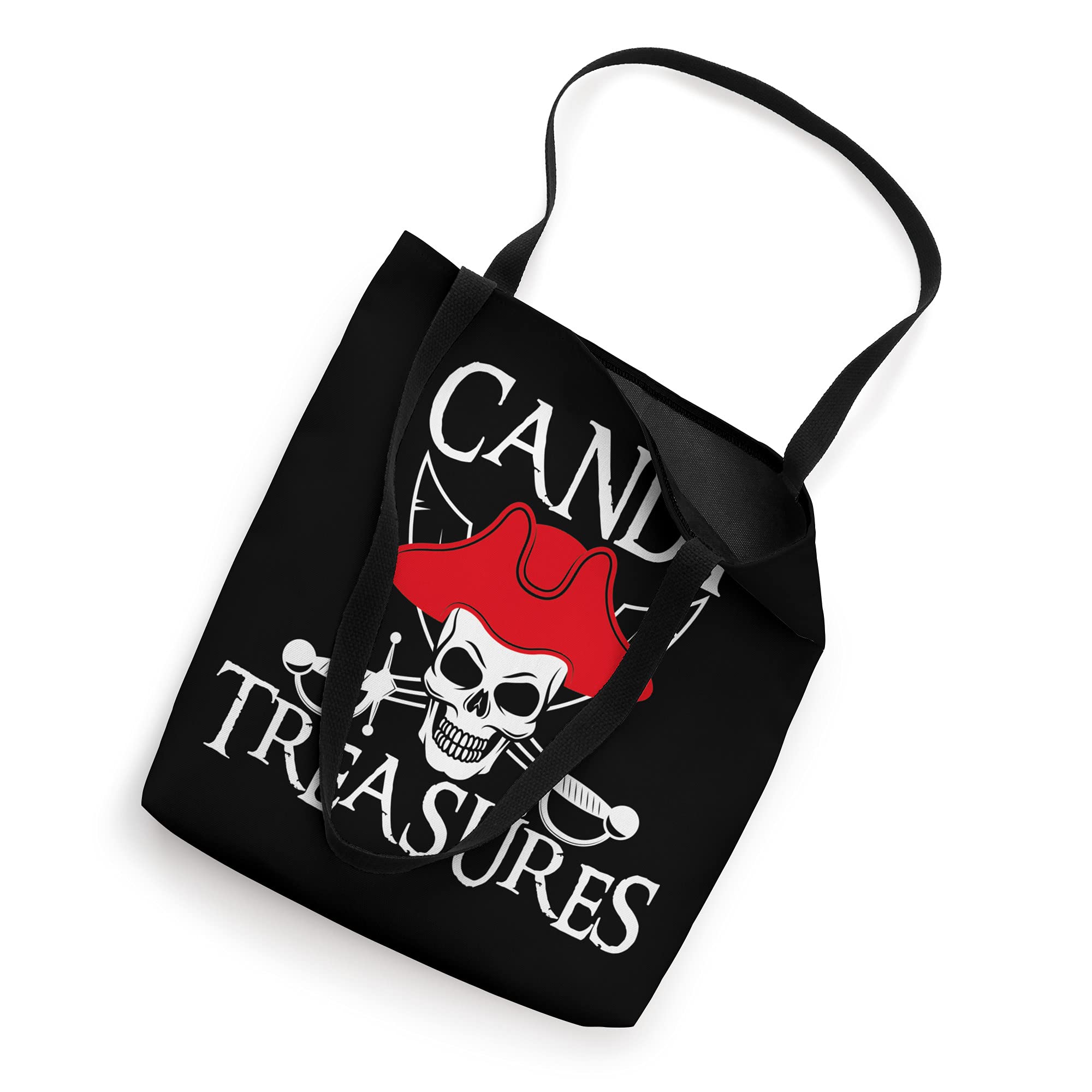 Halloween Pirate Costume Trick or Treat Tote Bag for Kids - Candy Collection Pouch - Perfect for Halloween Parties, Trick or Treating & Dress Up