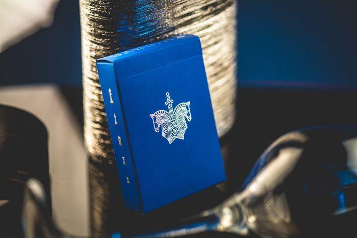 Premium Blue Knights Playing Cards - Elegant Design for Poker, Magic Tricks & Card Games | Perfect for Parties, Game Nights & Collectors