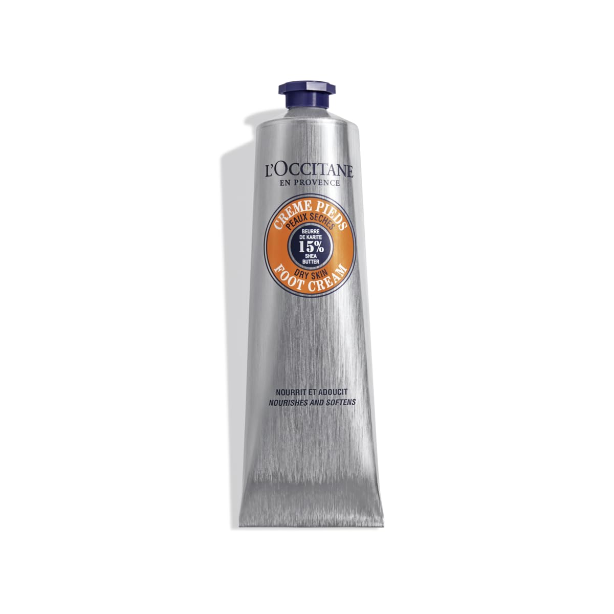 L'Occitane Shea Butter Foot Cream with Lavender & Arnica - 15% Shea Butter, 5.3 fl oz - Moisturizing Foot Care for Dry, Cracked Heels - Perfect for Pedicures & Nighttime Foot Treatment