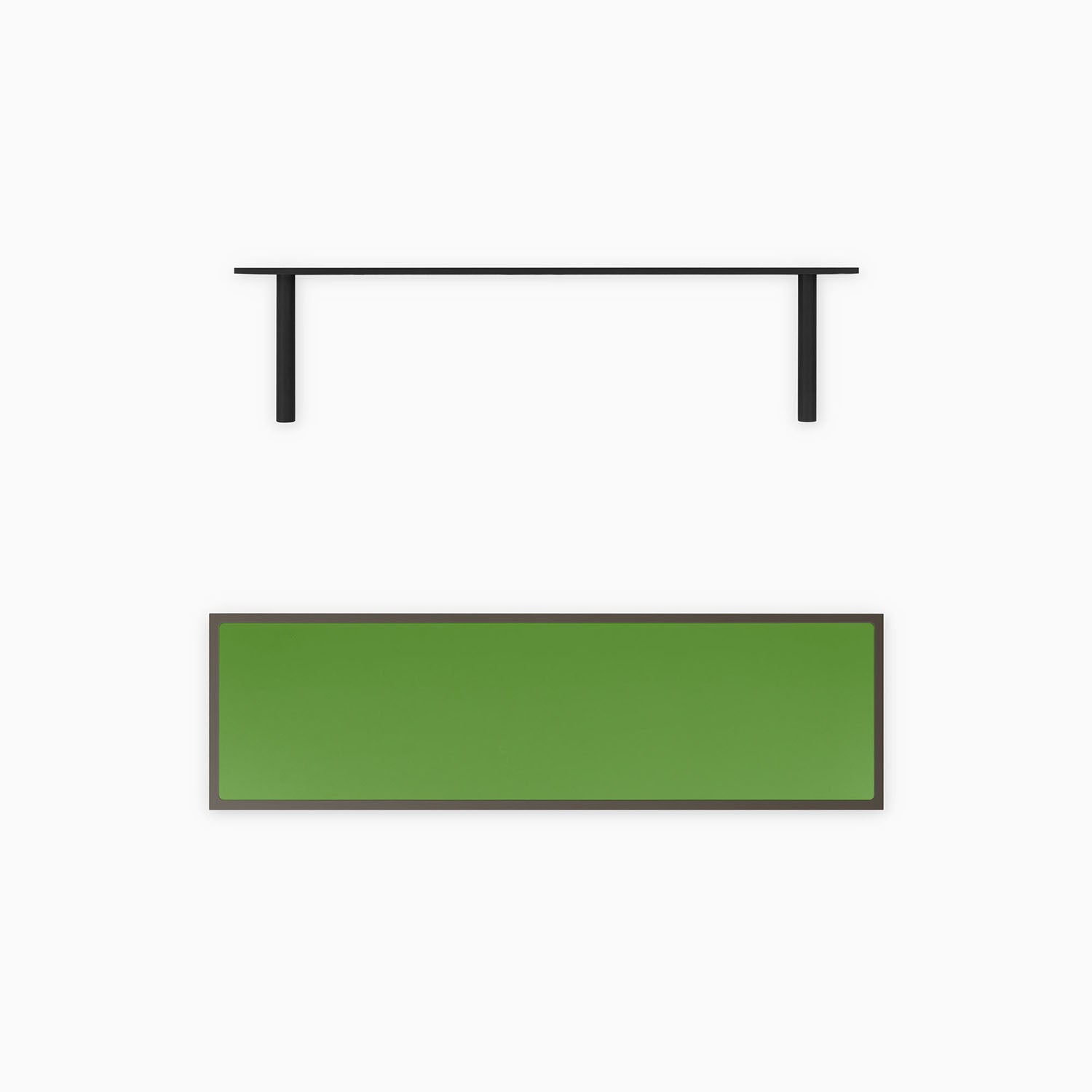 Aksel Inlay Tungsten Floating Shelf - Modern Wall Mounted Shelving for Living Room, Kitchen, and Bathroom Storage & Decor