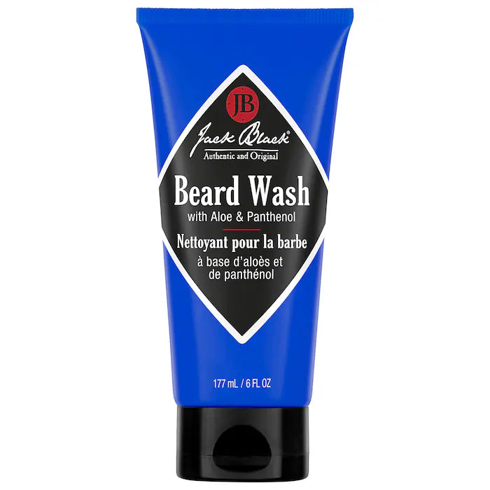 Jack Black Beard Wash & Cleanser for Men - Gentle Facial Hair Shampoo with Natural Ingredients | Perfect for Daily Grooming & Softening Your Beard