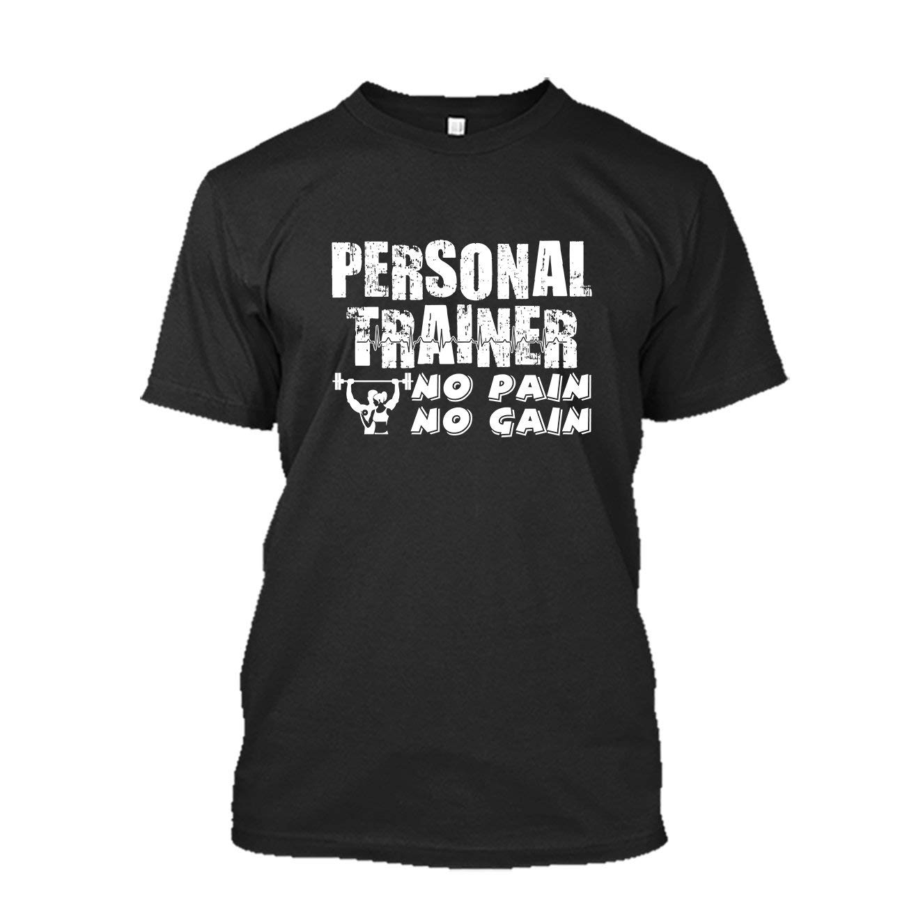 No Pain No Gain Workout T-Shirt for Men & Women - Gym Fitness Training Apparel for Personal Trainers & Athletes - Perfect for Gym, Running & Sports Activities