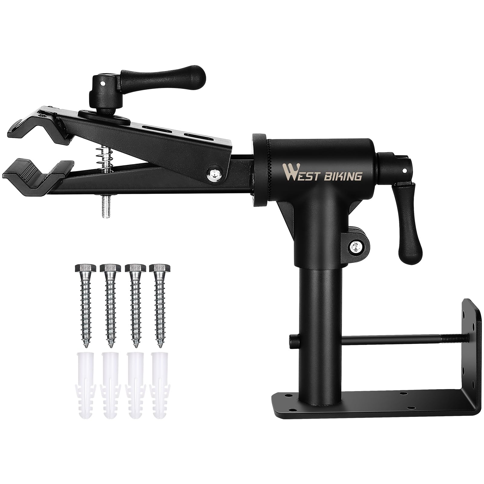 **Heavy-Duty Adjustable Bike Repair Stand for Road & Mountain Bikes – Supports Up to 88lbs – Stable Bike Maintenance Stand with Tool Storage – Perfect for Home Garage & Professional Bike Shops**