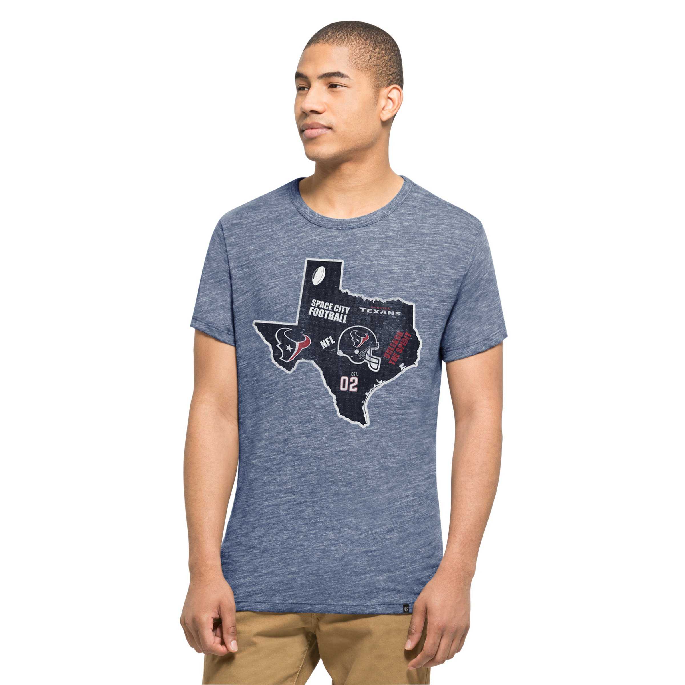 47 NFL Men's Tristate Graphic T-Shirt - Officially Licensed NFL Apparel - Casual Fan Wear for Game Day & Everyday Outfits