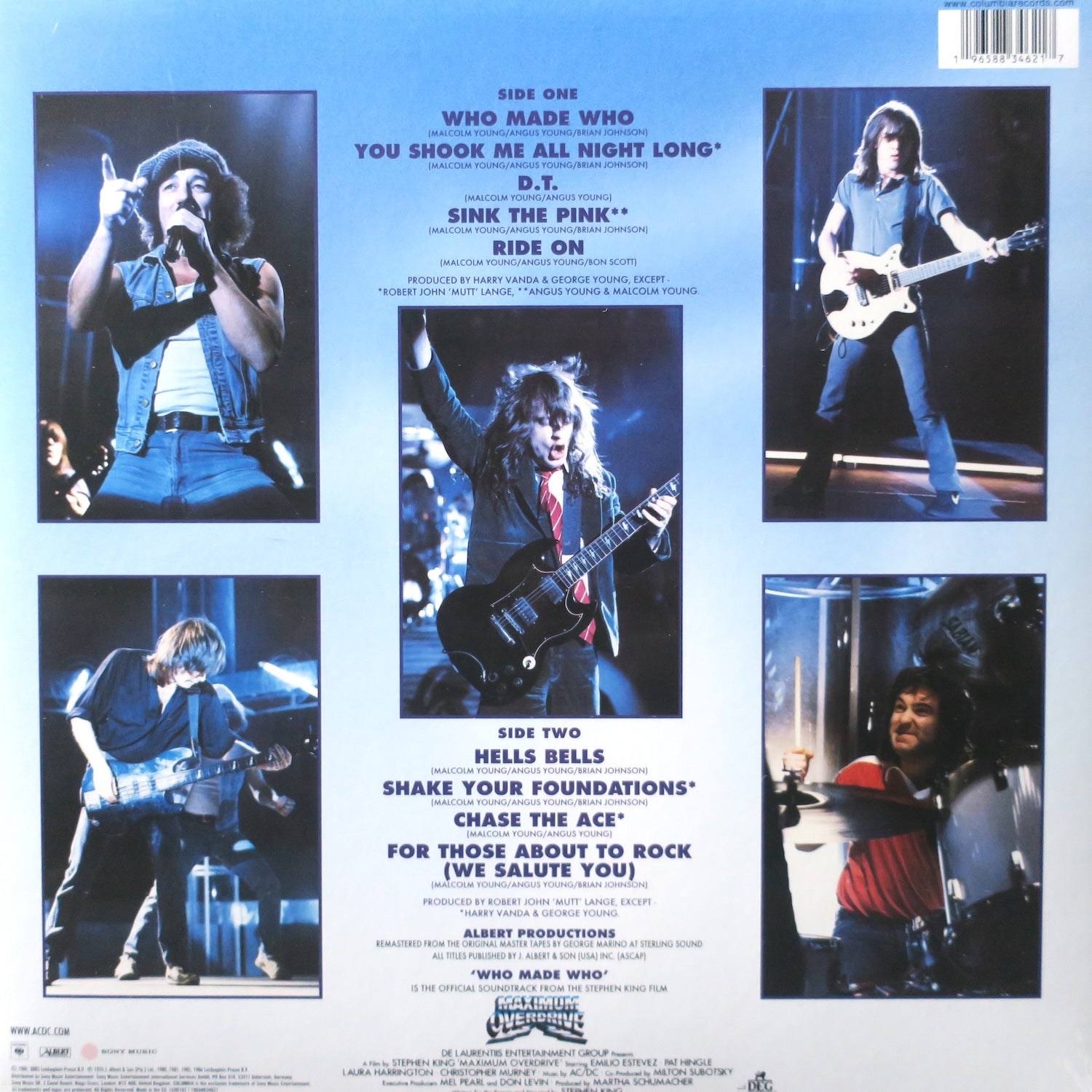 AC/DC 'Who Made Who' Anniversary Edition Gold Vinyl LP - Limited Edition Rock Music Collectible for Vinyl Enthusiasts & Home Decor