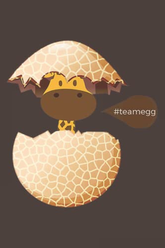 Premium Funny Egg Hatching Giraffe Baby TeamEgg Notebook - 6x9 Inch Daily Planner & Organizer Journal with 120 Pages - Perfect for School, Office, and Gift Giving