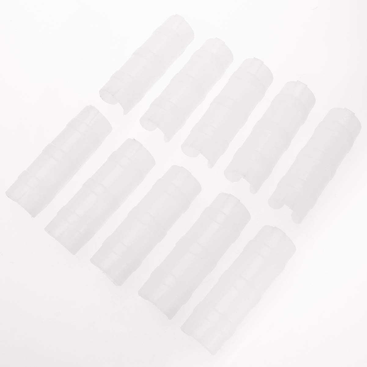Hemoton 10-Pack ABS Greenhouse Row Cover Clips - Heavy Duty Plastic Clamps for 31-33mm Pipes (White) | Perfect for Securing Greenhouse Film, Plant Protection & Garden Bed Covers