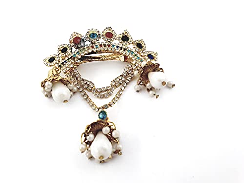 Dhavesai Multi-Design Hair Clips for Women & Girls - Small Size Hair Accessories (1-Pack, Assorted Colors & Styles) - Perfect for School, Parties, and Everyday Styling