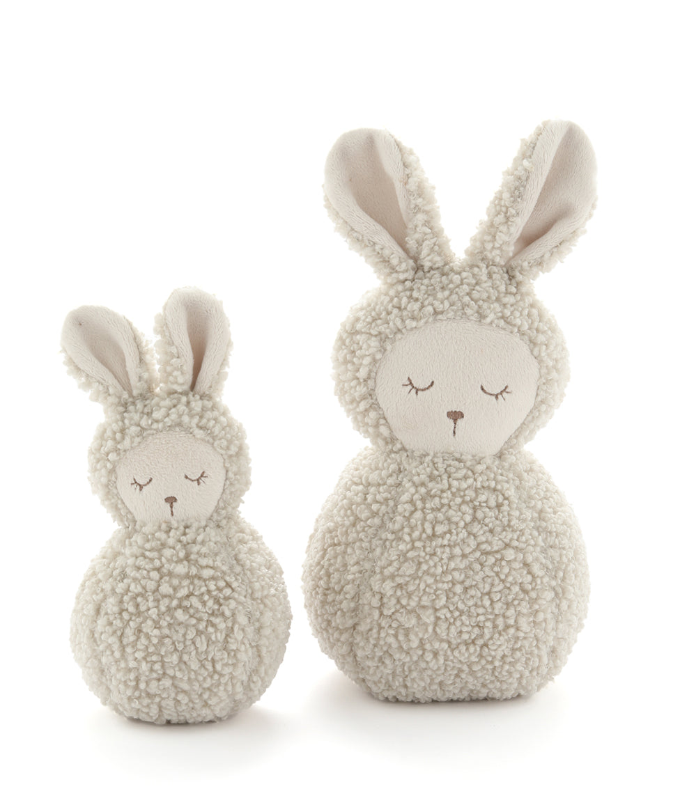 Roly Poly Sonny Bunny Plush Toy Set - Cute Stuffed Animal for Kids, Nursery Decor, Baby Shower Gift, and Playtime Companion