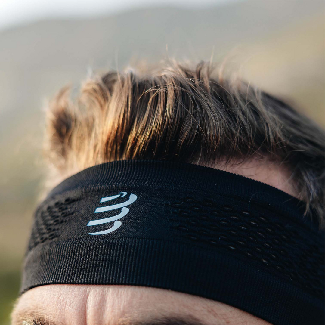 Compressport Unisex Headband On/Off - Sweat-Wicking Sports Headband for Running, Cycling & Workouts - Stay Dry & Comfortable During Exercise