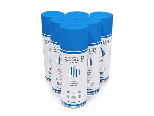 AESUB Blue Vanishing Spray for 3D Scanning - 400ml | Temporary Marking Solution for 3D Modeling, Reverse Engineering & Quality Control
