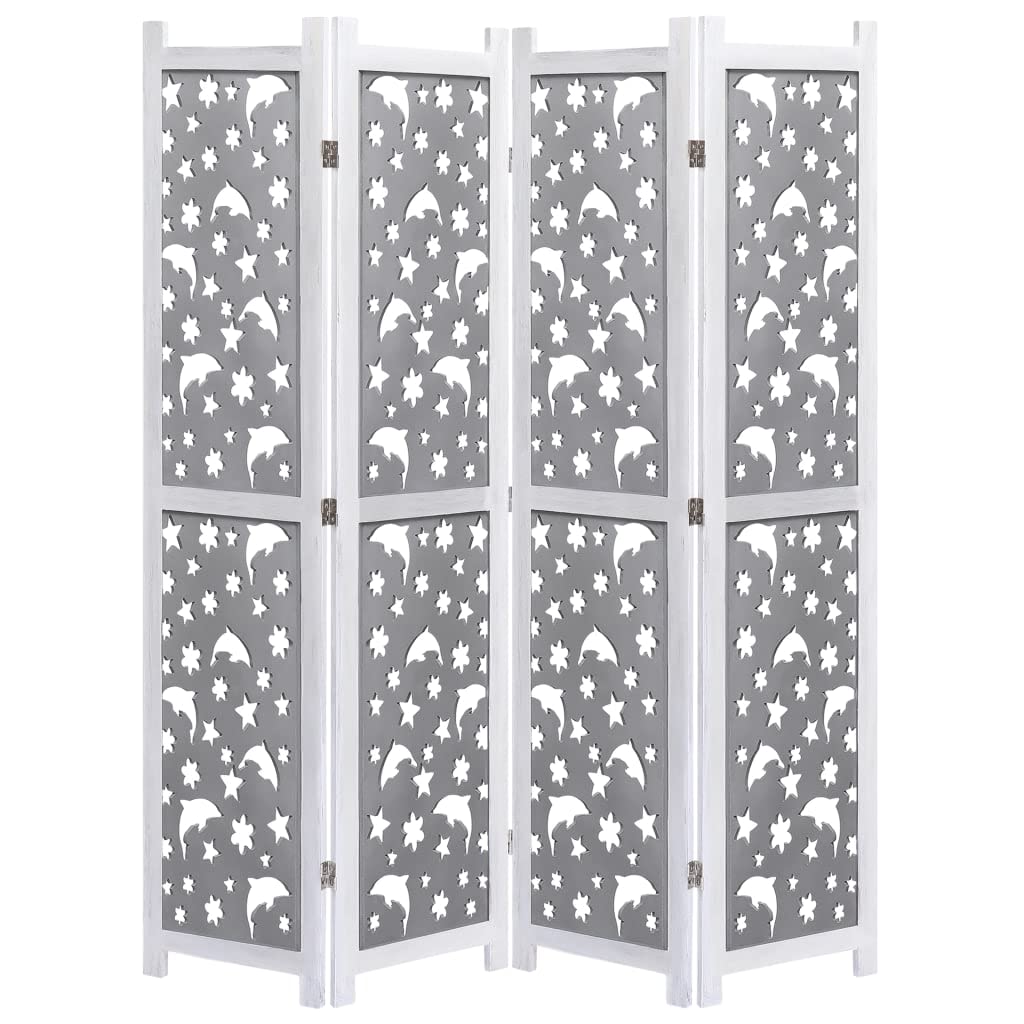 CHARMMA 4-Panel Room Divider Screen - 55.1