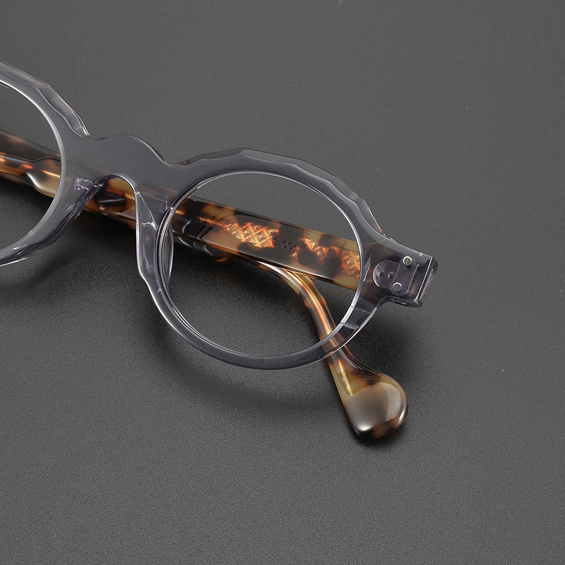 Stylish Acetate Round Glasses Frames SC202313 - Lightweight & Durable Eyewear for Men & Women - Perfect for Reading, Fashion, and Everyday Use