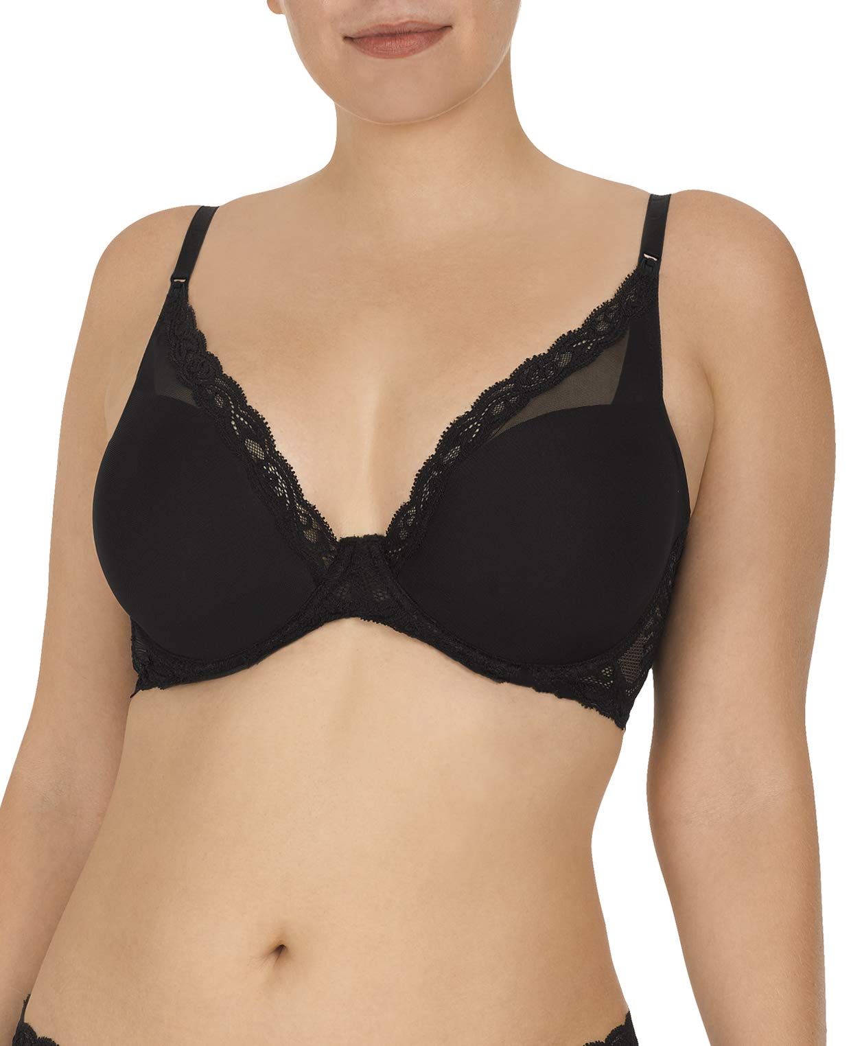 Natori Women's Feathers Contour Plunge Maternity & Nursing Bra - Comfortable Support for Pregnancy & Breastfeeding | Perfect for Everyday Wear, Work & Sleep