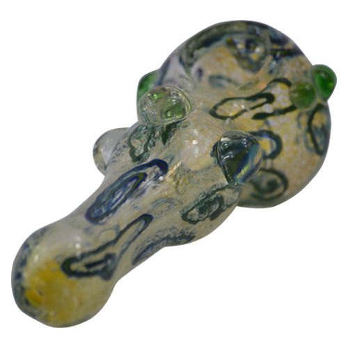 Premium Marble Grip Squiggly Spoon Pipe - Unique Handcrafted Smoking Accessory for Dry Herbs & Tobacco | Perfect for Home Use, Travel & Gifts