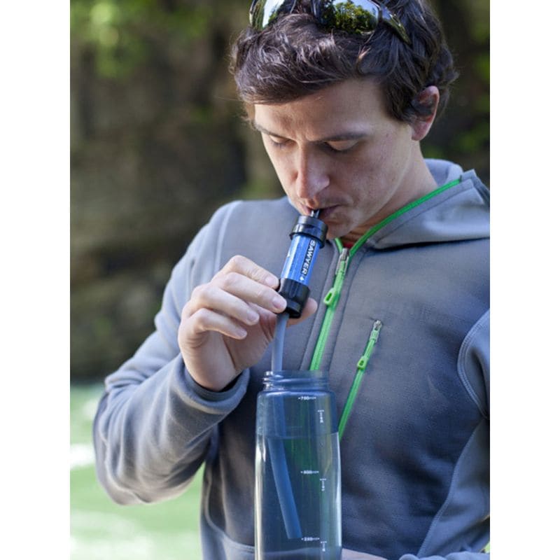 Sawyer Mini Water Filtration System - Portable & Lightweight Water Filter for Hiking, Camping, Travel, and Emergency Preparedness