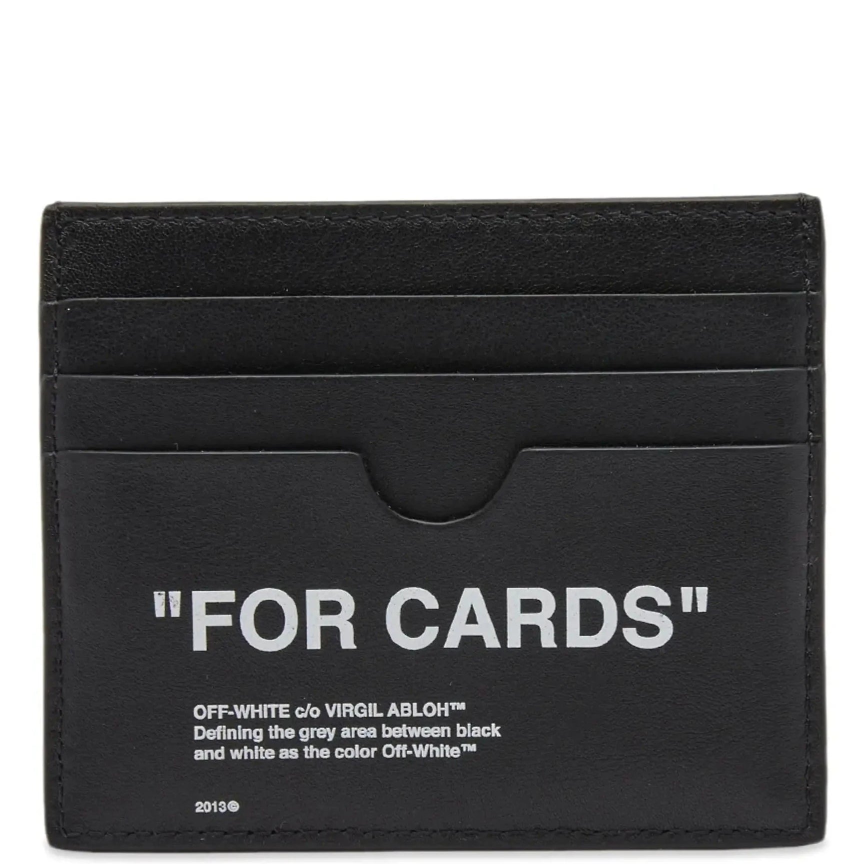Off White Quote Card Wallet - Slim RFID Blocking Minimalist Wallet for Men & Women - Perfect for Travel, Daily Use & Gift Giving