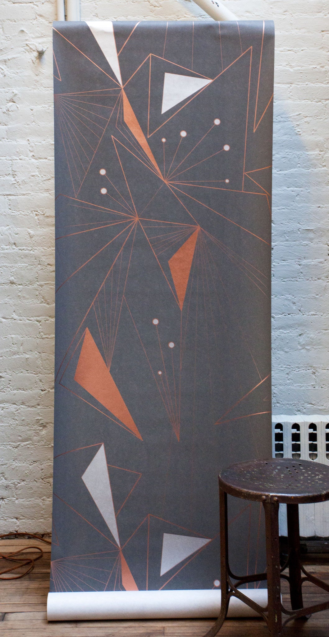 DecoPrism Metallic Copper Silver Bronze Peel and Stick Wallpaper - Self-Adhesive Removable Wallpaper for Bedroom, Living Room, Home Decor