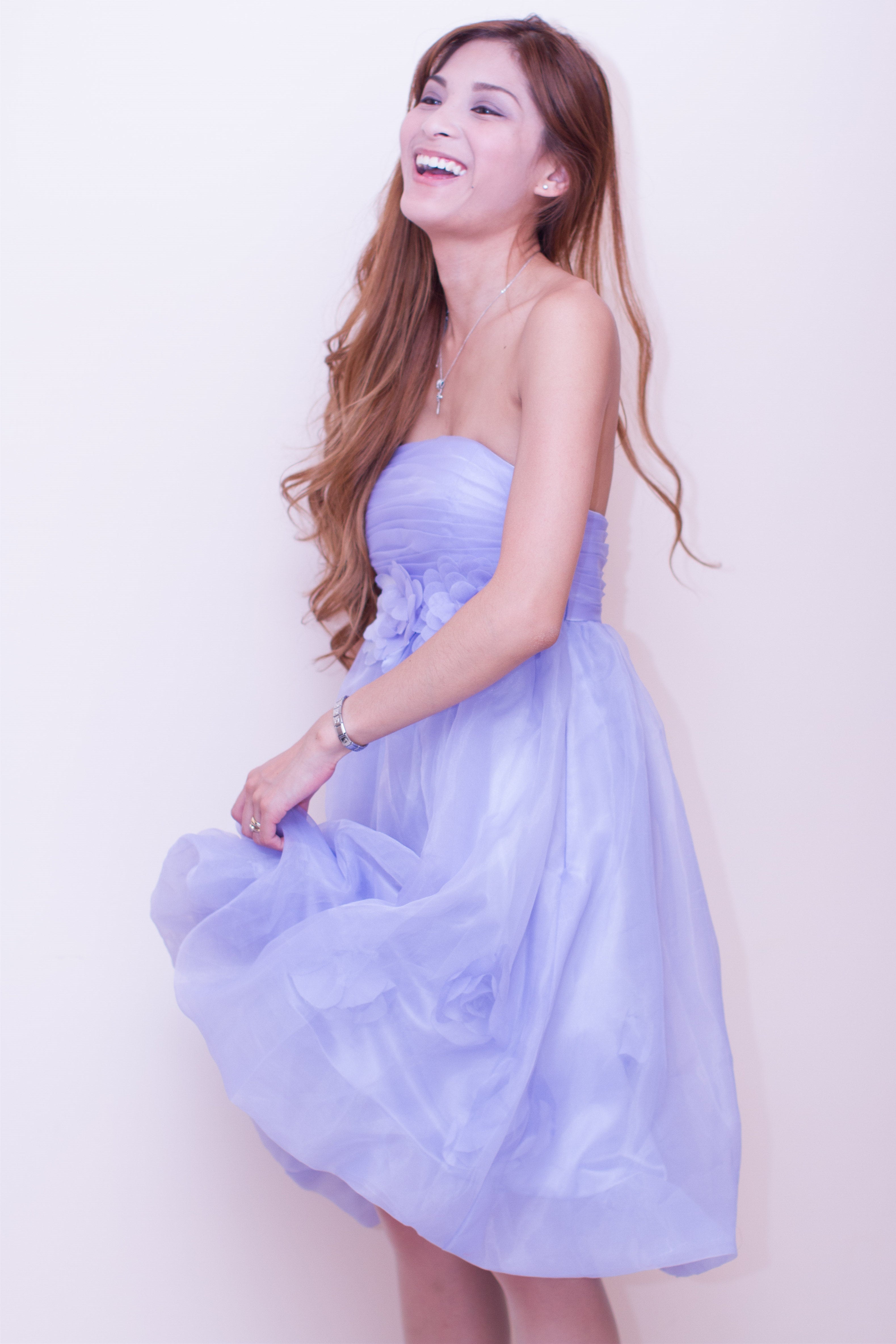 Elegant A-Line Strapless Knee-Length Tulle Flower Homecoming Dress for Prom, Party & Special Occasions