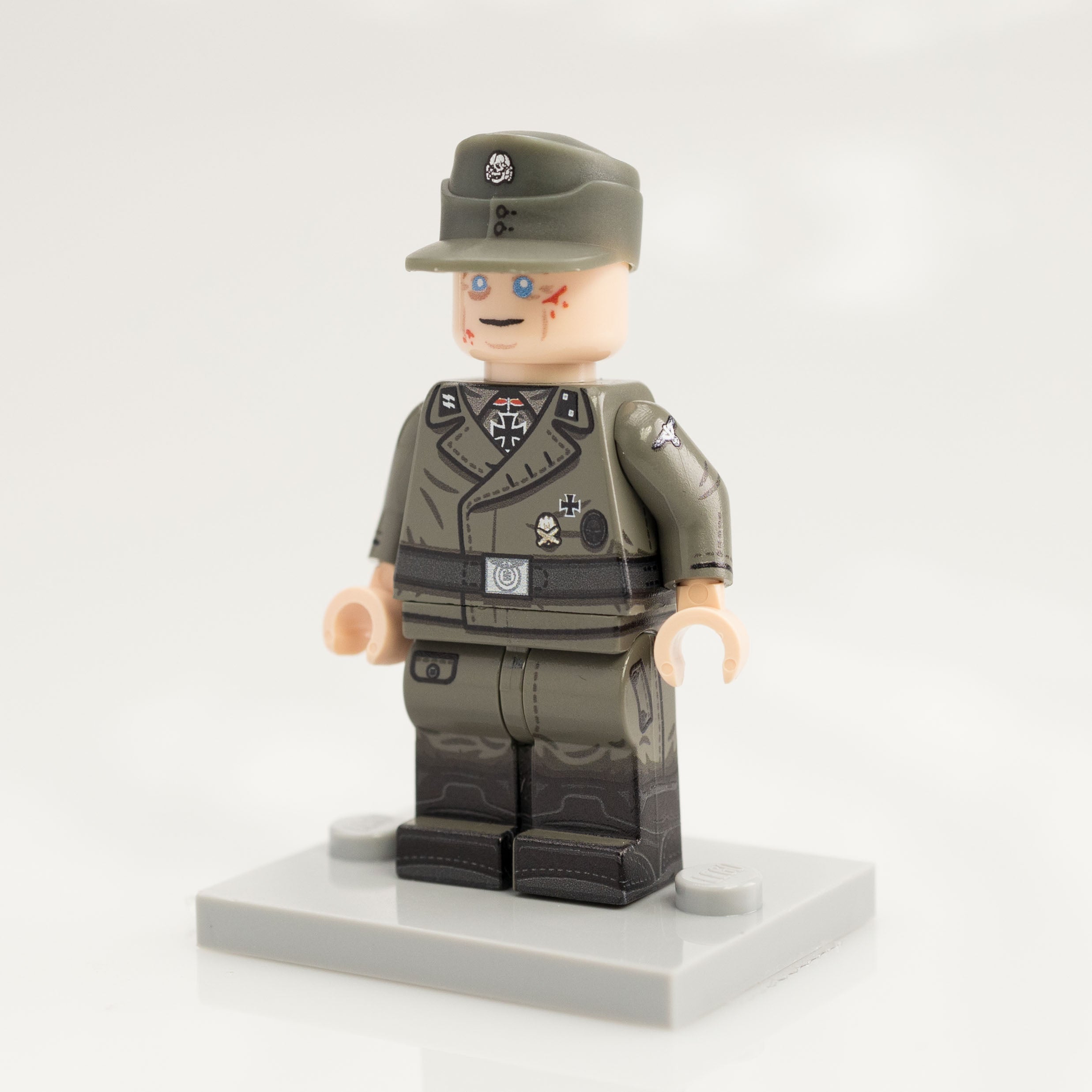 Vintage Grey German Minifigure #24 - Collectible Building Toy for Display, Gifts & Historical Scenes