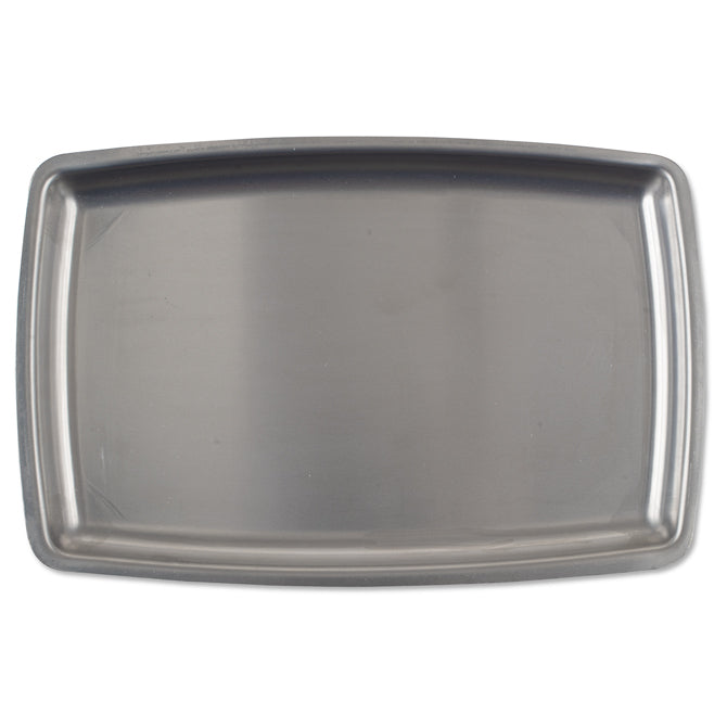 Premium Rectangular Stainless Steel Sizzle Platter - Durable Restaurant-Grade Serving Dish for Fajitas, Steak, Seafood & Sizzling Hot Meals