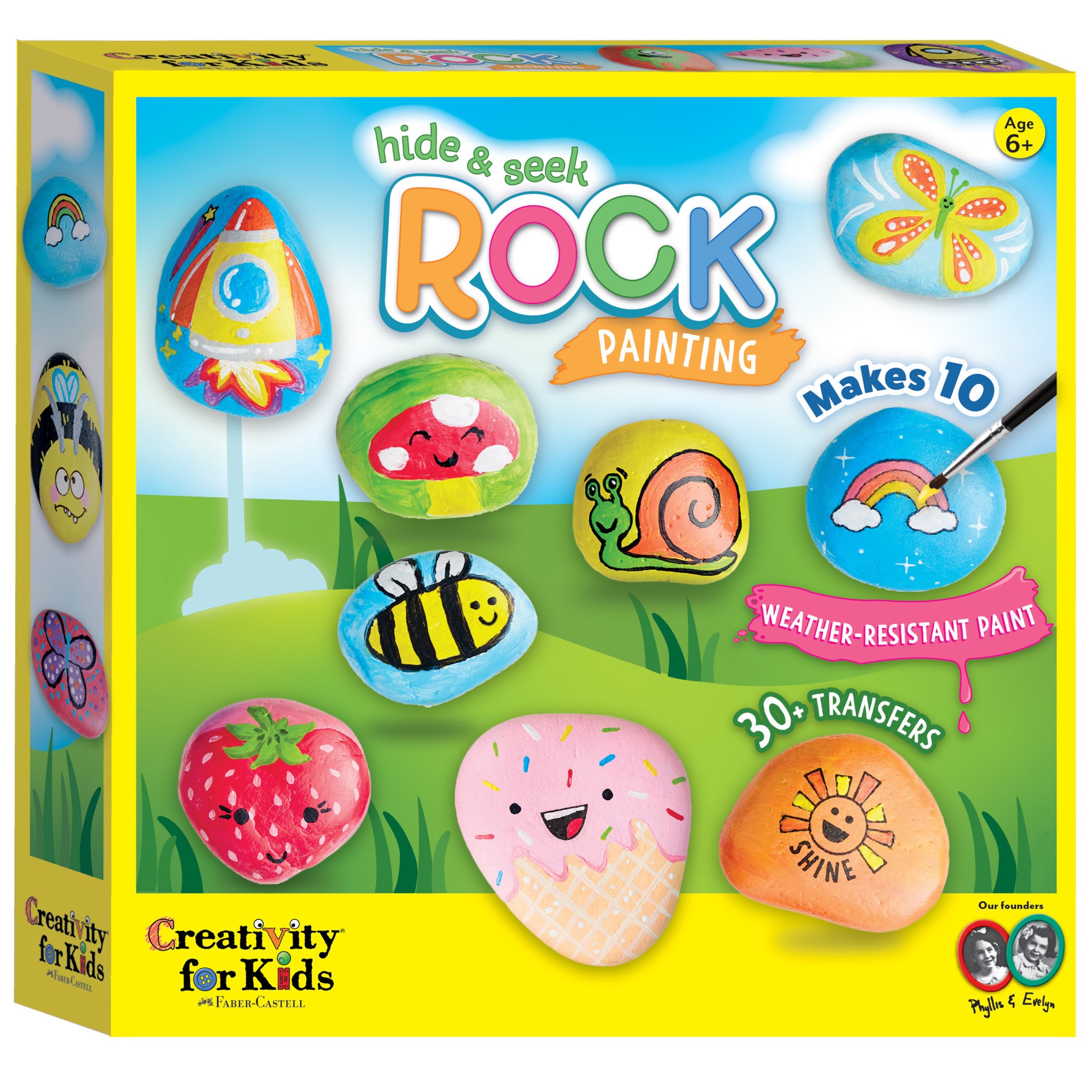 Hide and Seek Rock Painting Kit - Fun Outdoor Activity for Kids, Creative DIY Craft Set for Family Bonding - Perfect for Gardens, Parks, and Nature Exploration (Item #6161000)