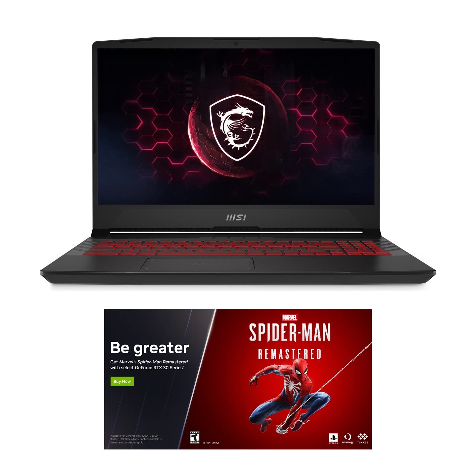 MSI Pulse GL66 12UEK-688 Gaming Laptop - Intel i9-12900H, 32GB RAM, 1TB NVMe SSD, NVIDIA RTX 3060 6GB, 15.6