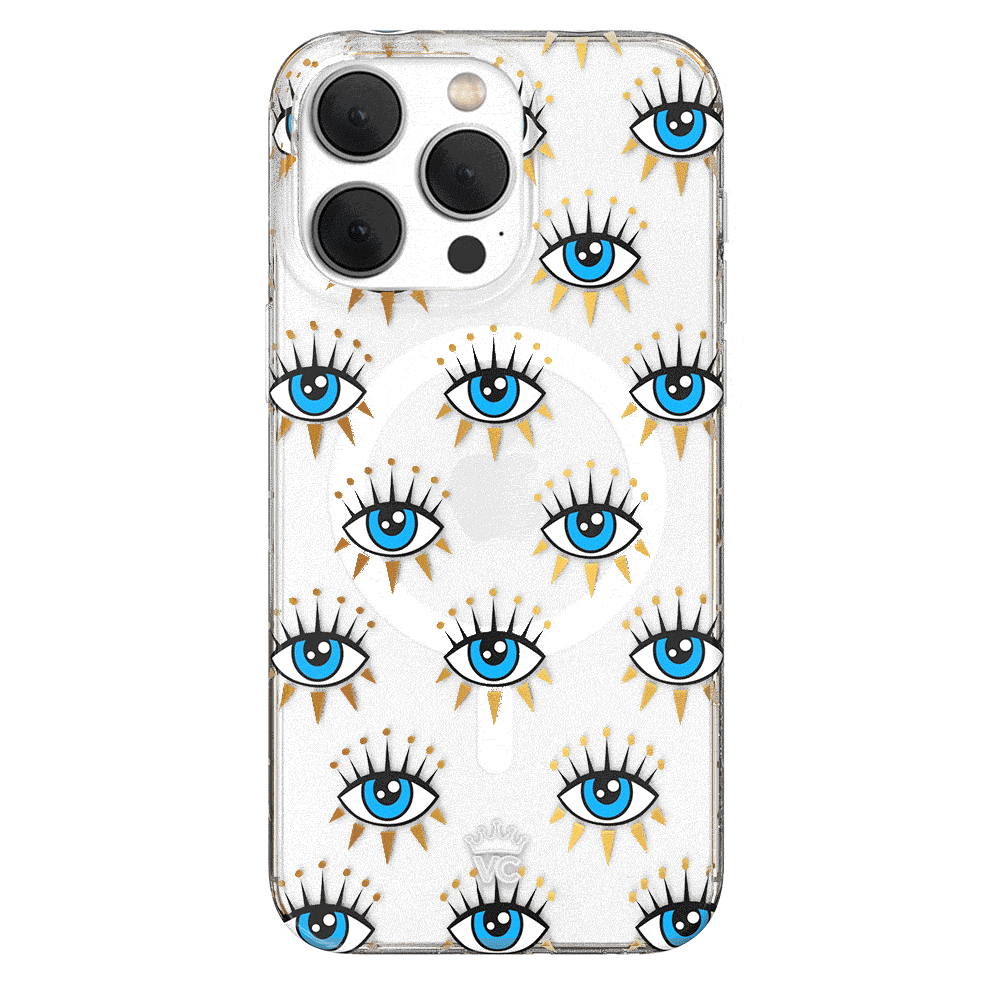 Evil Eye Protection iPhone Case - Stylish & Durable Phone Cover for iPhone 13/12/11/XR - Perfect for Travel, Parties & Daily Use