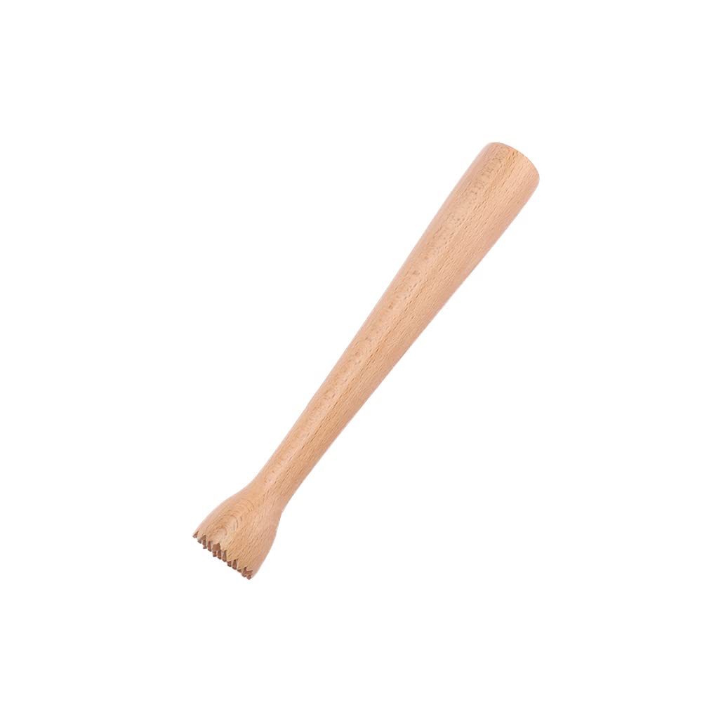 Premium Wooden Cocktail Muddler & Ice Crusher - Bar Tool for Mixing Mojitos, Old Fashioned & Mint Juleps - Perfect for Home Bars, Cocktail Parties & Professional Bartending