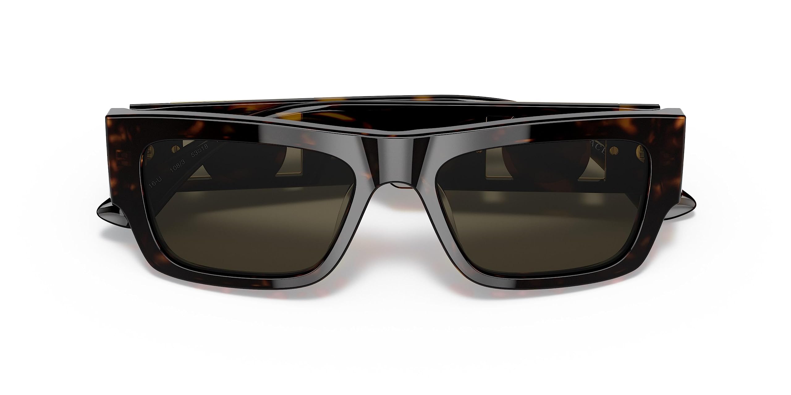 Versace Men's Havana Sunglasses - 53MM Brown Lenses for UV Protection | Luxury Designer Shades for Driving, Beach & Outdoor Activities
