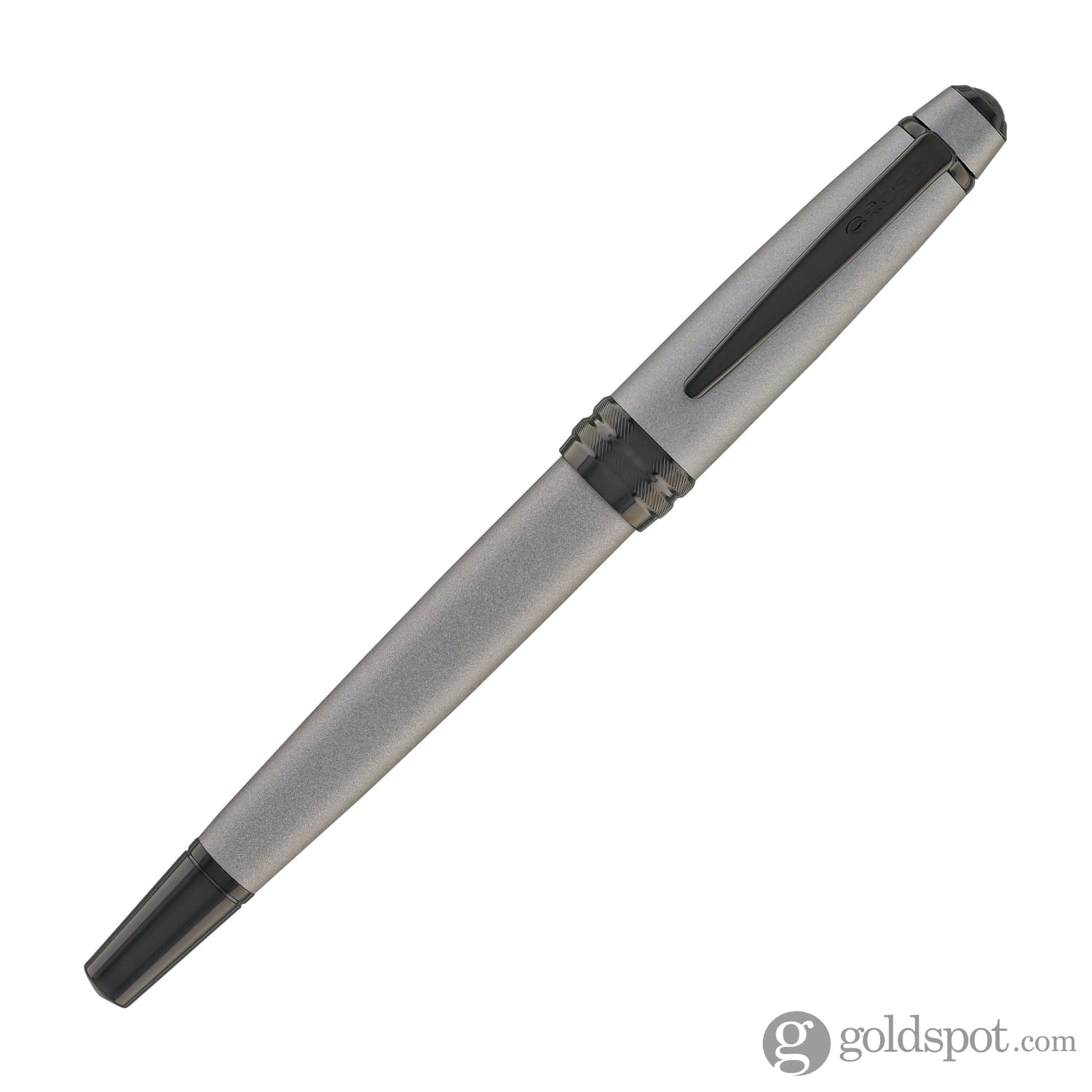 Premium Cross Bailey Fountain Pen in Matte Gray Lacquer PVD - Luxury Writing Instrument for Professionals & Gift Giving