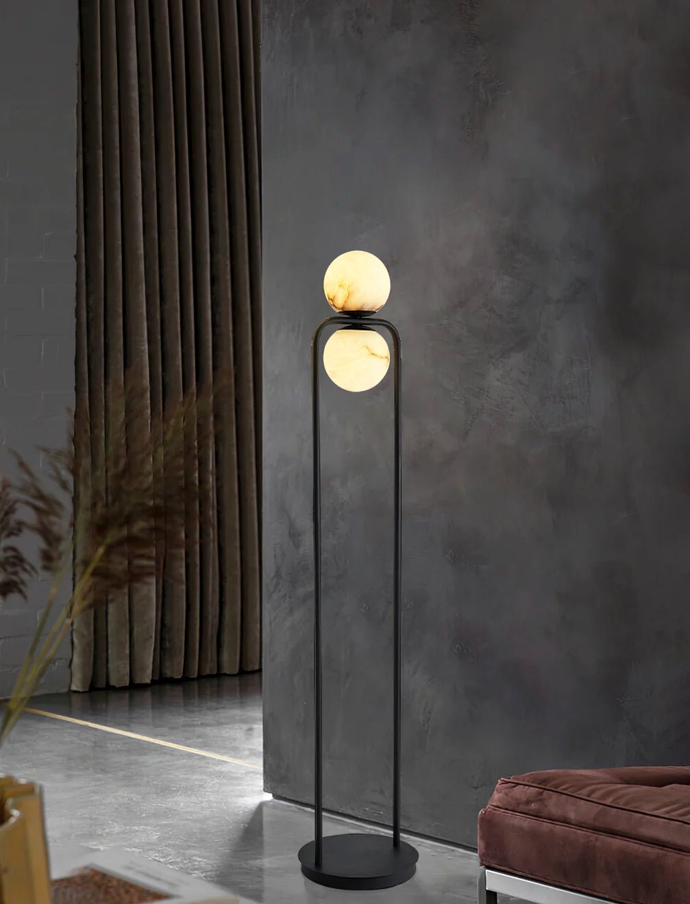 Alabaster Tribeca Floor Lamp - Modern & Elegant LED Standing Light for Living Room, Bedroom, or Office - Perfect for Ambient Lighting & Home Decor