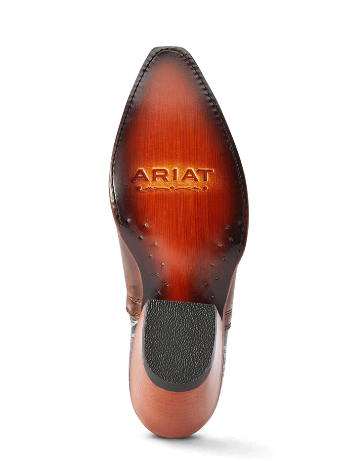 Ariat Women's Dixon Chimayo Western Boots in Fiery Tan - Perfect for Country Dancing, Rodeos, and Western Fashion Outfits