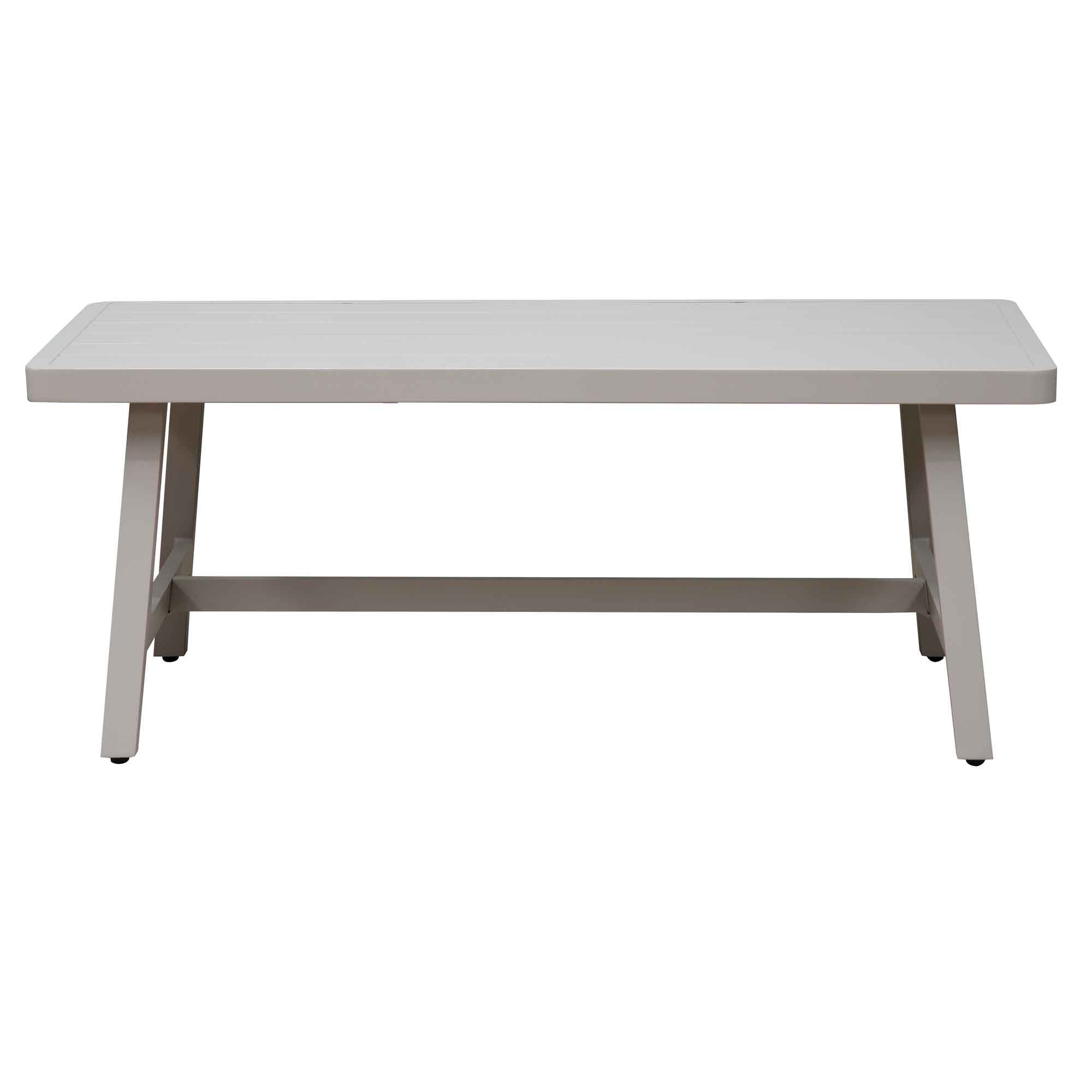 Fusion 4-Piece Outdoor Aluminum Corner Sofa Set in Light Grey - Patio Furniture for Garden, Poolside & Backyard Relaxation DG57