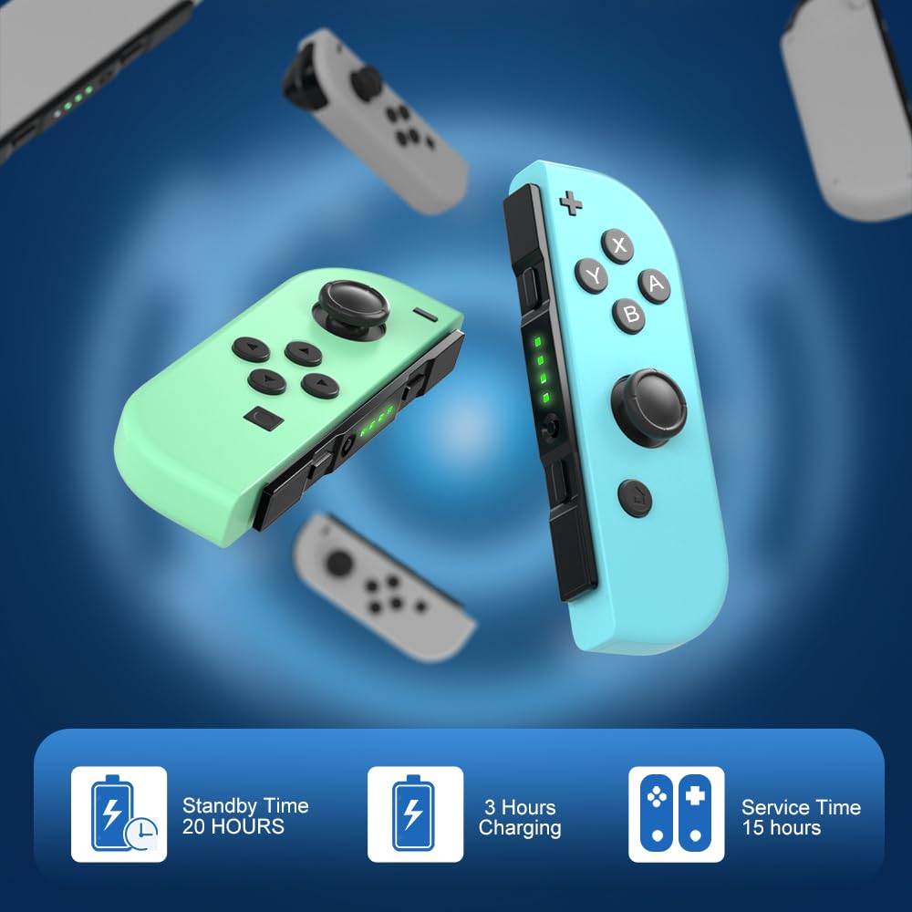 Wireless Switch Controller with Motion Control & Dual Vibration - Ergonomic Gamepad for Nintendo Switch (OLED/Regular) - Perfect for Multiplayer Gaming, TV Mode & Handheld Play