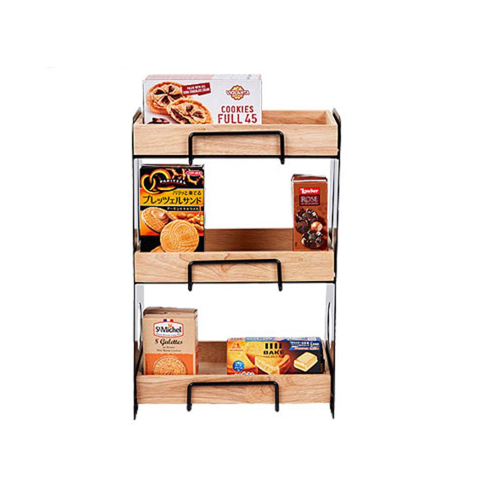 3-Tier Wooden Bakery Display Stand - Eiffel Style Snack & Dessert Organizer Shelf for Retail Stores, Bakeries & Cafes - Perfect for Pastries, Cupcakes & Treats
