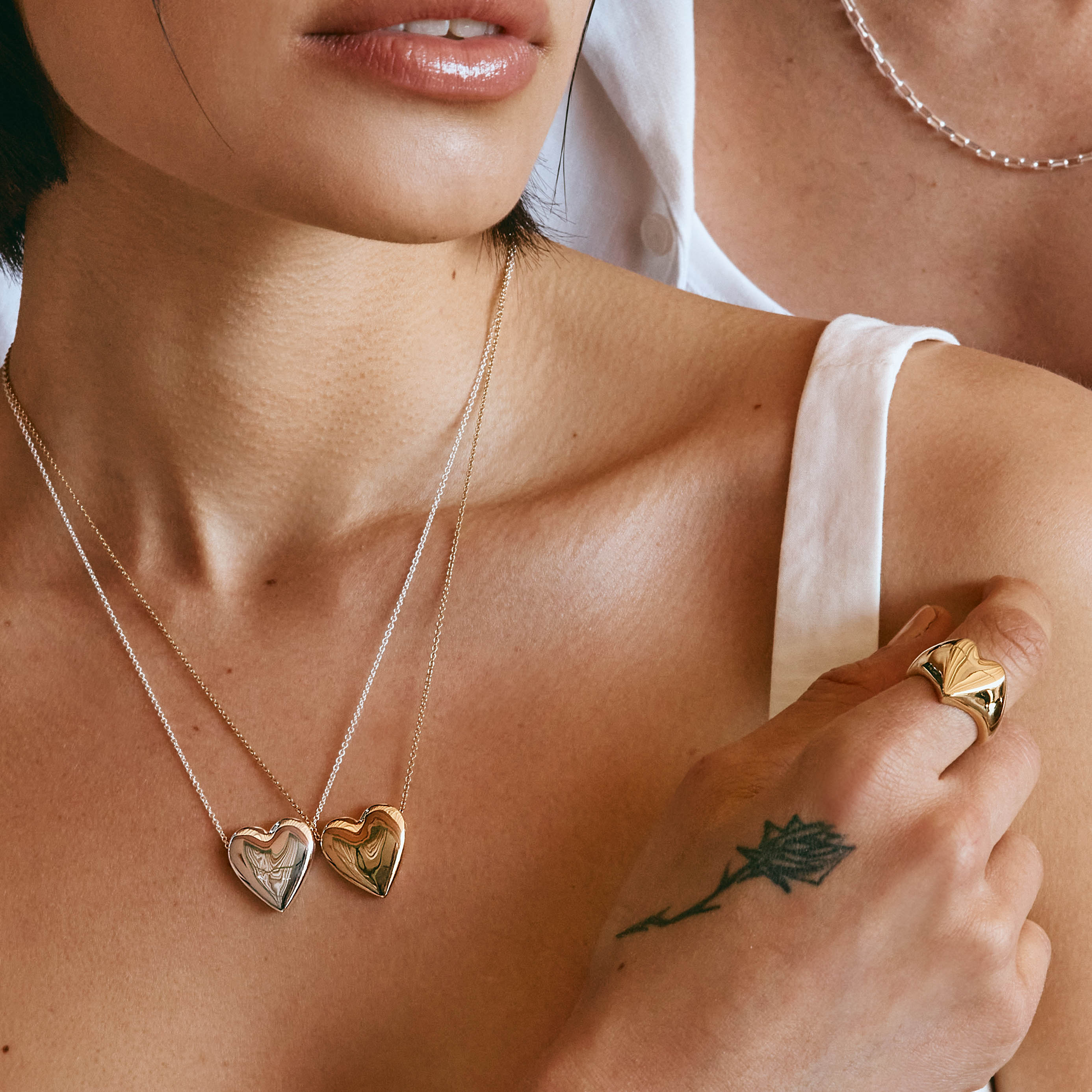 Gold Puff Heart Ring - Elegant & Trendy Jewelry for Women - Perfect for Valentine's Day, Anniversary & Romantic Gifts