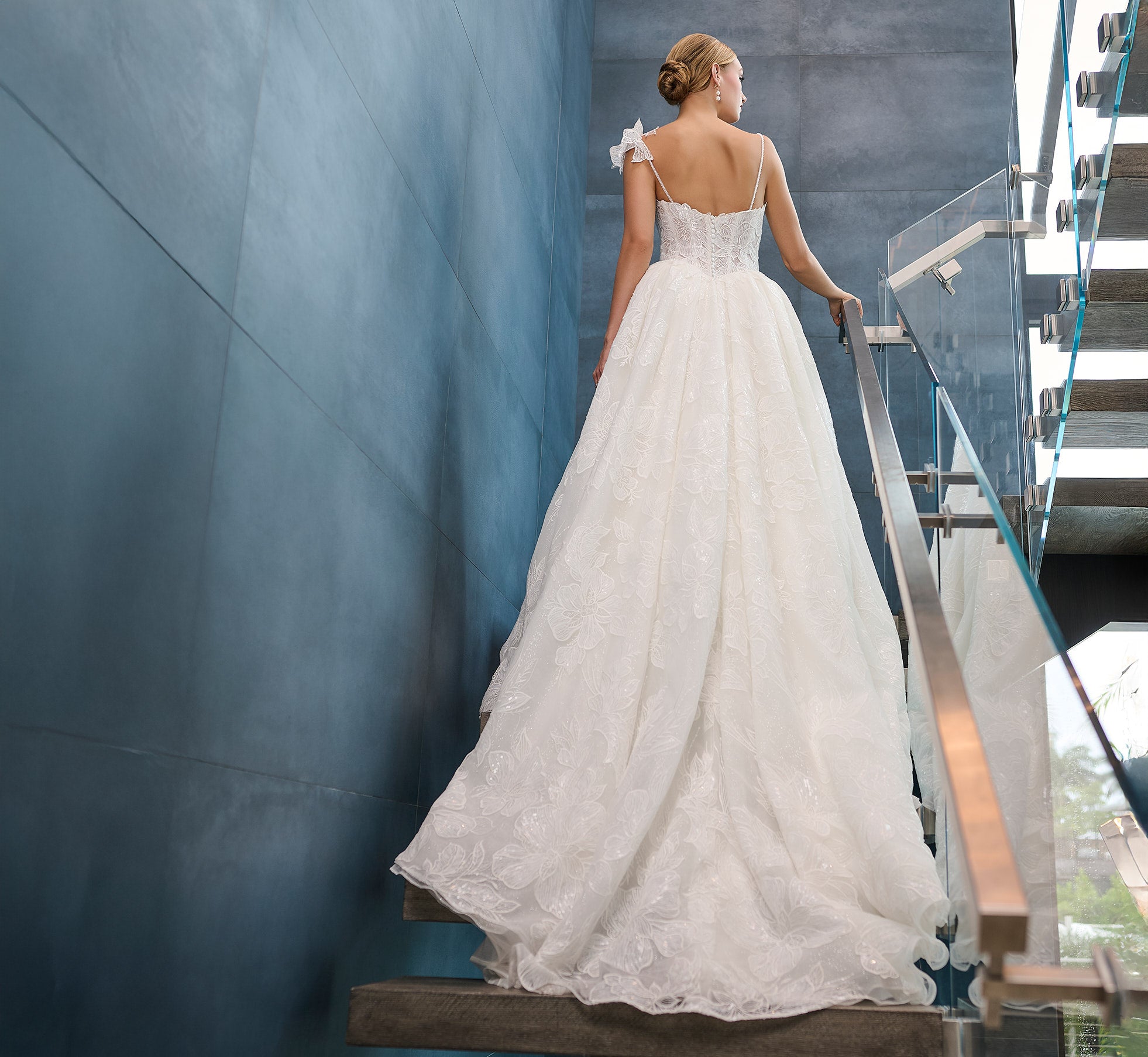 Ivory Overlace Ball Gown - Elegant Formal Dress for Prom, Wedding & Evening Events