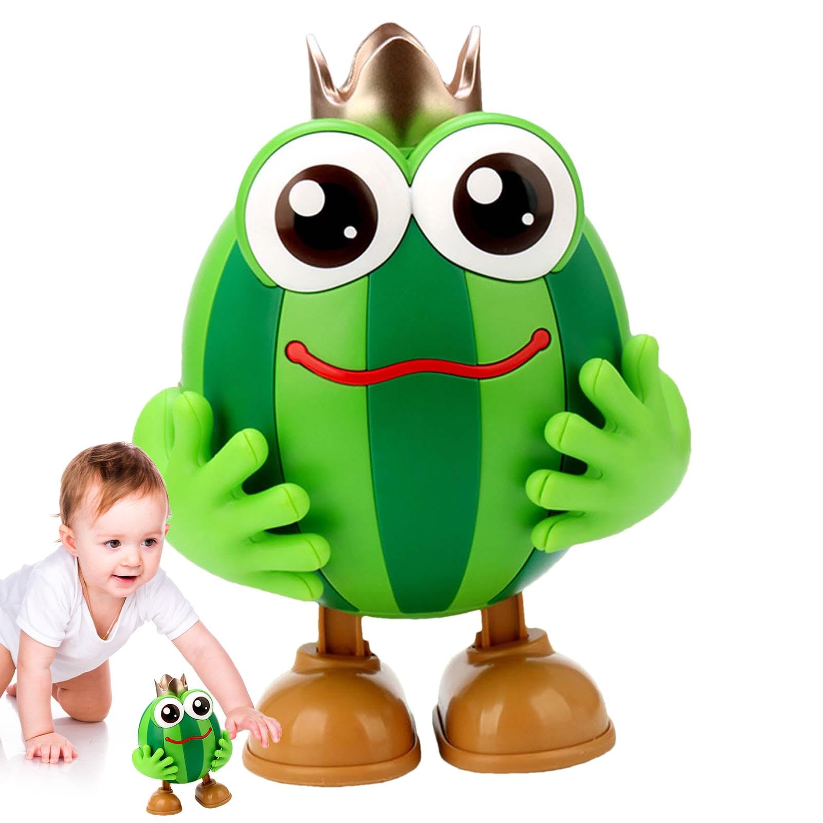 Electric Dancing Watermelon Doll Toy with Music & Lights - Interactive Cartoon Watermelon Toy for Kids | Fun Party Gift, Birthday Present & Educational Playtime Activity