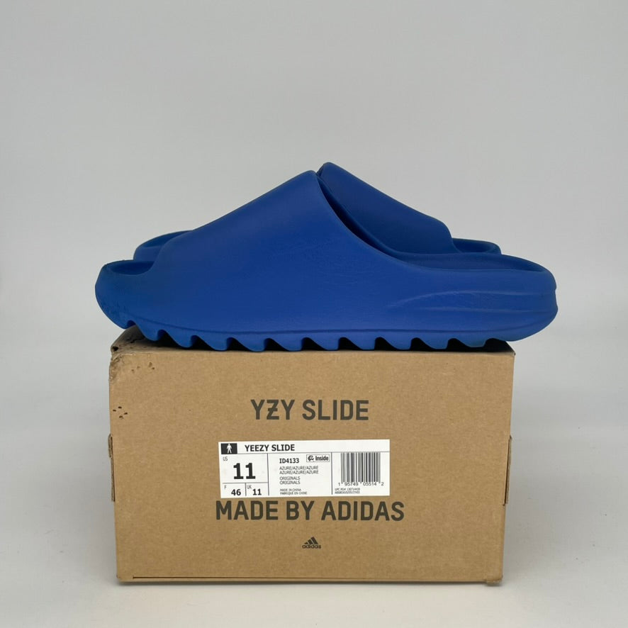 Adidas Yeezy Slide Azure - Men's Size 11 (ID4133) | Comfortable Slides for Beach, Pool & Casual Wear