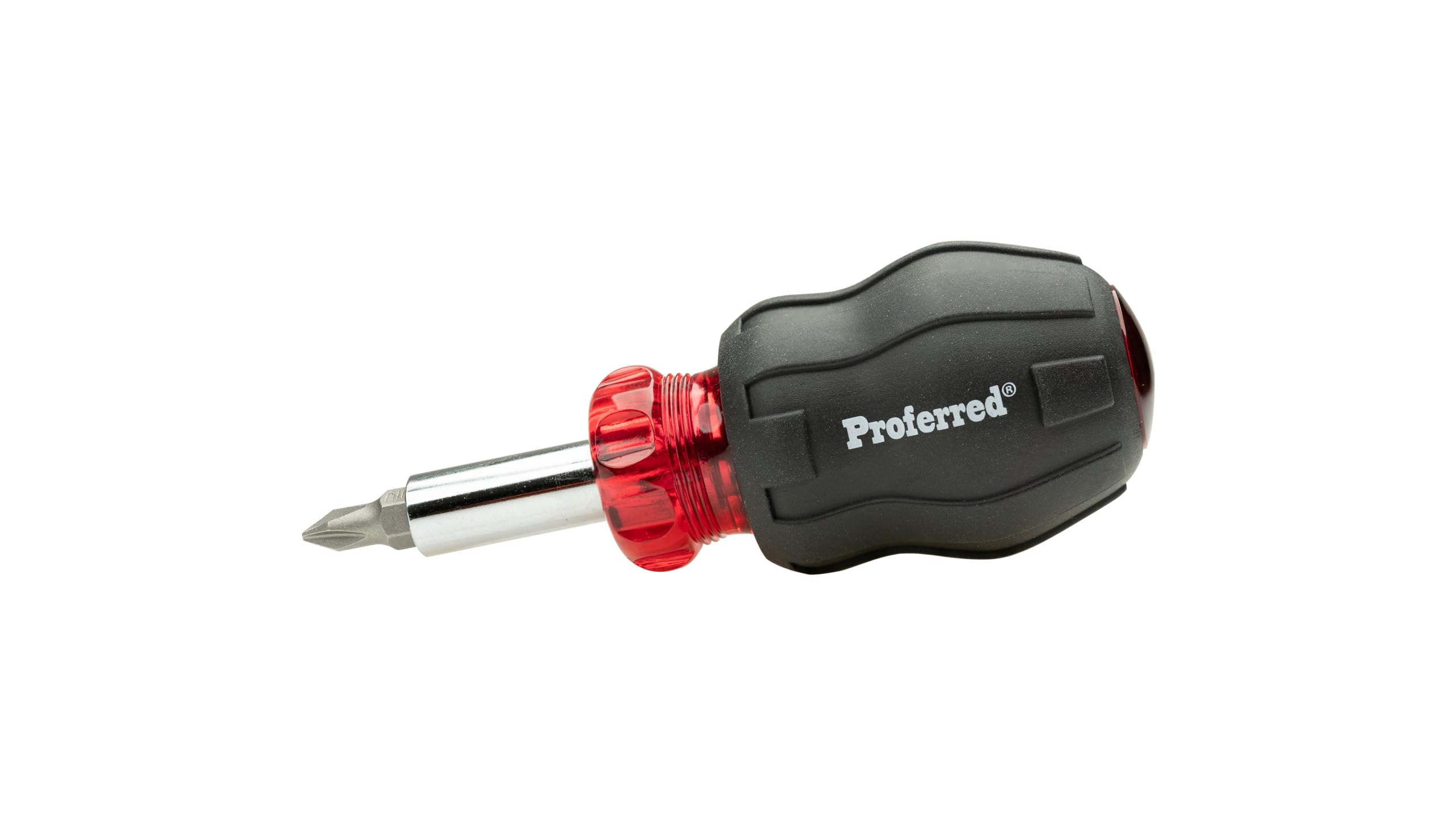 Proferred T29001 5-in-1 Interchangeable Bit Stubby Screwdriver Set - Perfect for Electronics Repair, DIY Projects & Tight Spaces