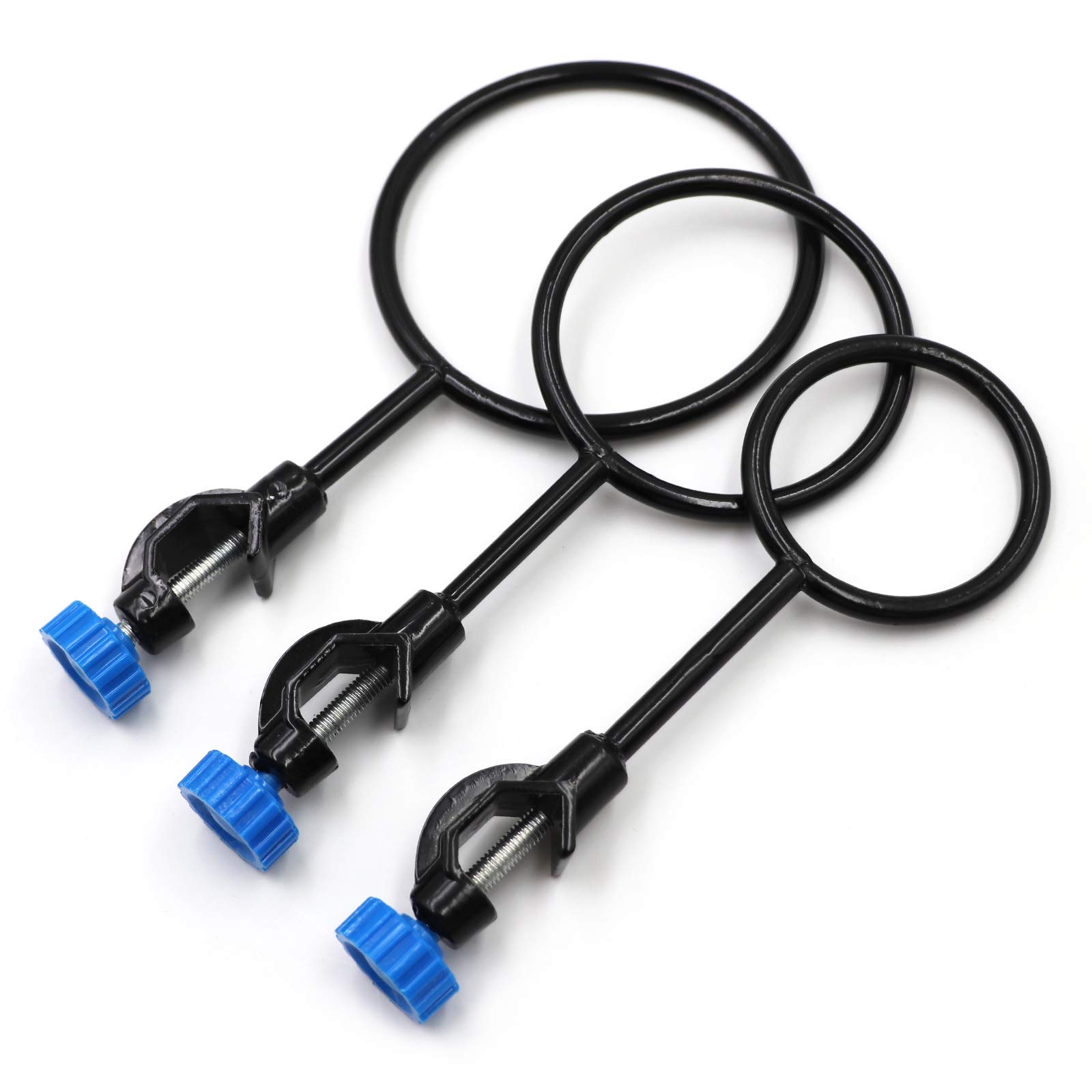Laboratory Support Stand Clamps and Retort Clamp Set with Support Ring - Durable Lab Equipment for Chemistry Experiments, Science Classrooms & Research Labs