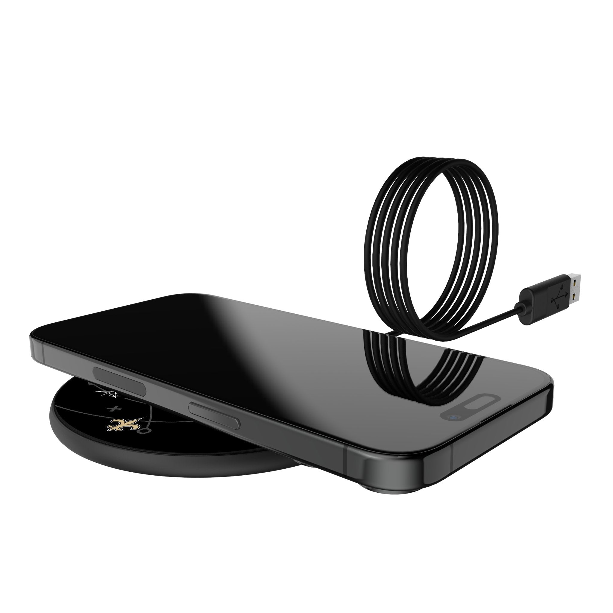 Alvin Kamara New Orleans Saints 41 Ready 15W Fast Wireless Charger - Perfect for Home, Office & Car Use
