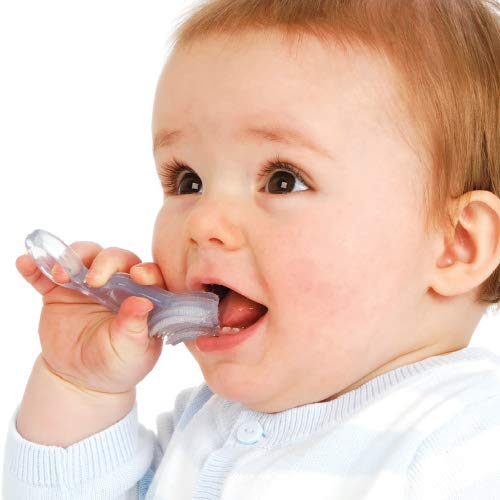Adorable Baby Bite and Brush Silicone Teether Toothbrush - Safe for Infants & Toddlers (Pack of 1) - Perfect for Soothing Sore Gums & Early Dental Care