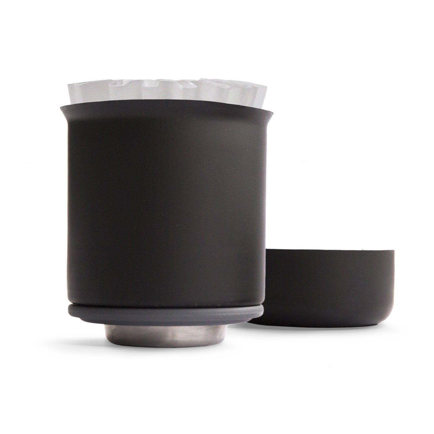Fellow Stagg [XF] Stainless Steel Double Wall Vacuum Insulated Pour Over Coffee Maker - 20oz Non-Clogging Fast Drip Portable Coffee Dripper - Perfect for Home, Office & Travel Brewing