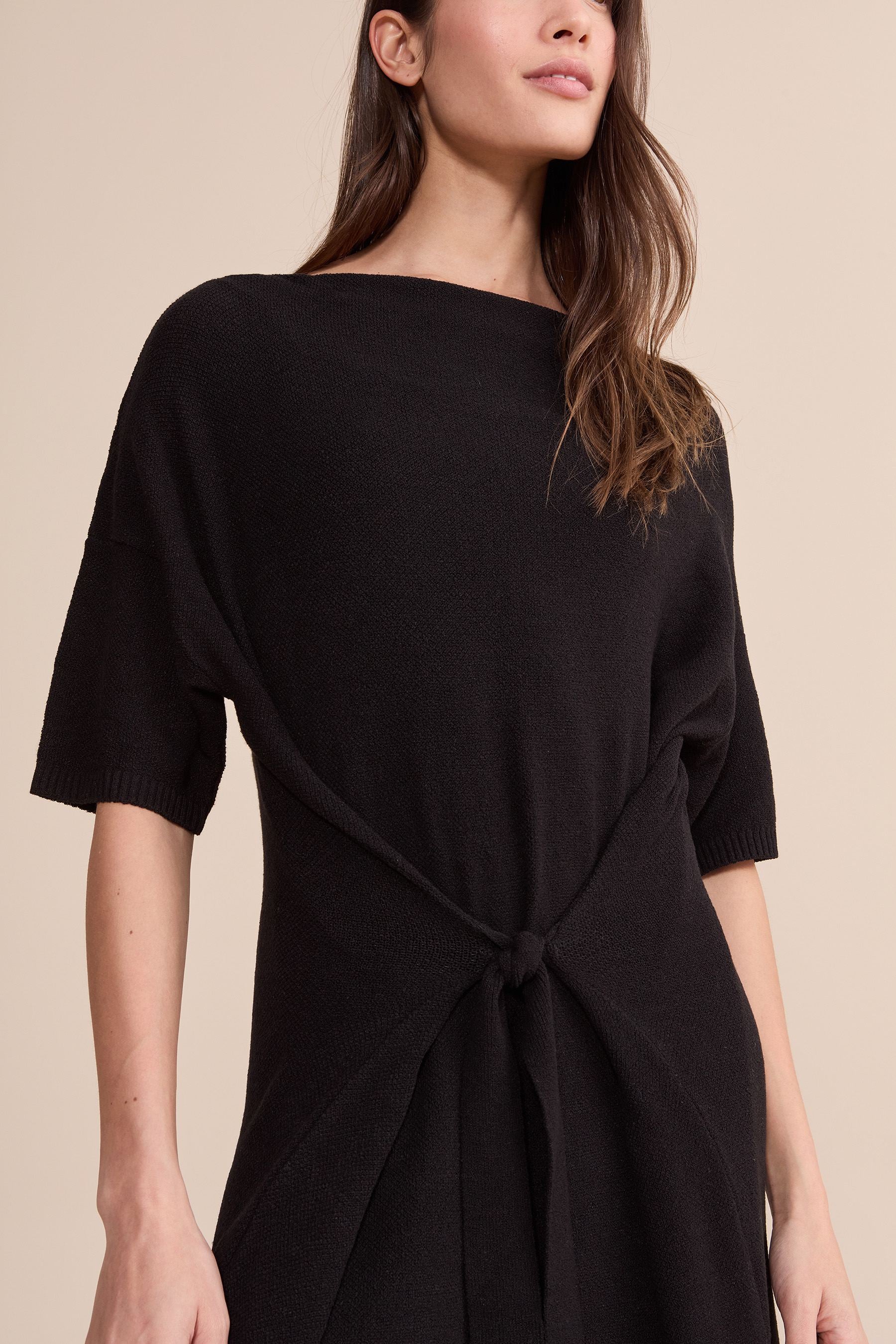 Stylish Midi Mesh Stitch Knit Dress for Women - Flowy Summer Casual Dress for Beach, Party & Everyday Wear