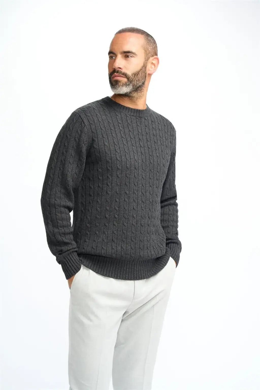 Cavani Men's Foston Cebel Jumper - Stylish Knit Sweater for Men | Perfect for Casual Wear, Office & Winter Outfits